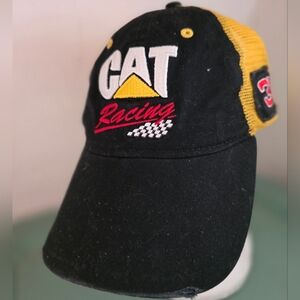Vintage 90s NASCAR CAT Racing Hat Hype Streetwear #31 Jeff Burton Embroidery